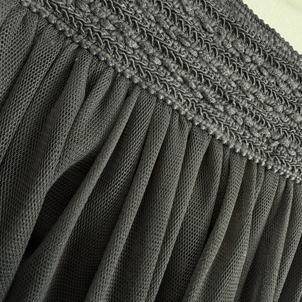 Mesh Skirt Fairy Nature‎ Woman L chic Classic Poet church modest indie party